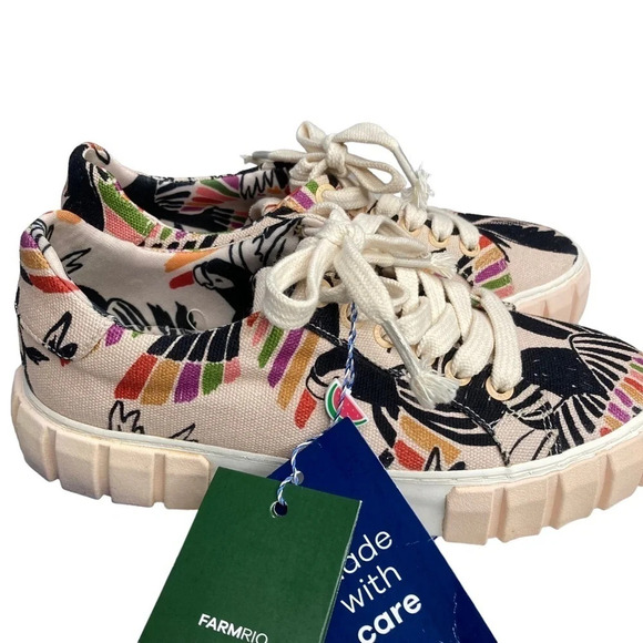Farm Rio Bird Paradise Platform Sneaker  Sz: 6.5 - Picture 4 of 13